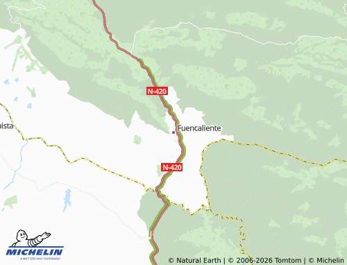 MICHELIN Fuencaliente map - ViaMichelin