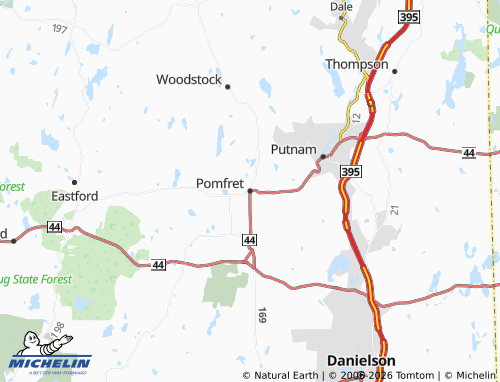 Mapa MICHELIN Pomfret - ViaMichelin