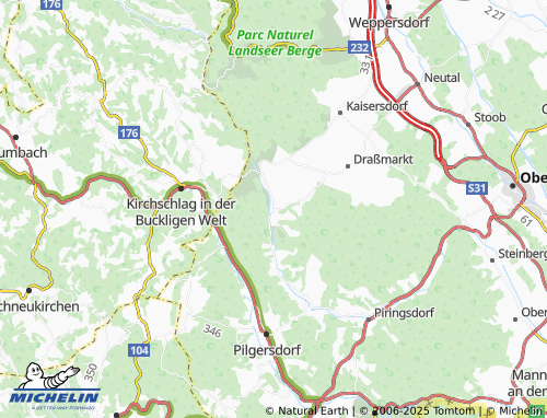 MICHELIN-Landkarte Oberrabnitz - ViaMichelin