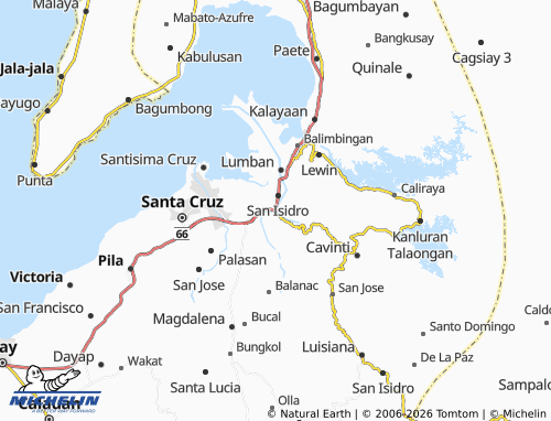 MICHELIN Pagsanjan map - ViaMichelin