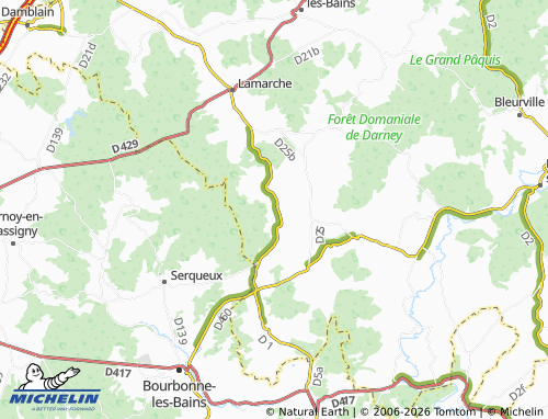 Mapa MICHELIN Mont-lès-Lamarche - ViaMichelin