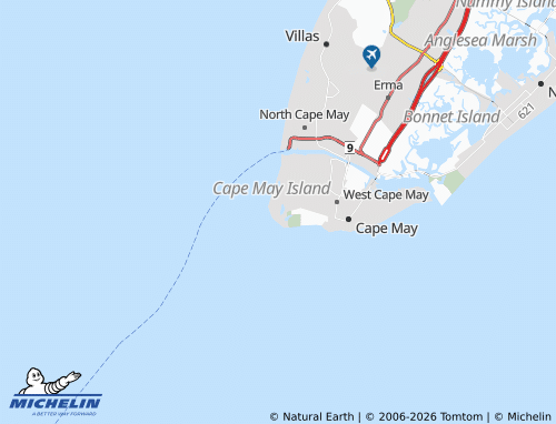 Carte MICHELIN Cape May Point - ViaMichelin