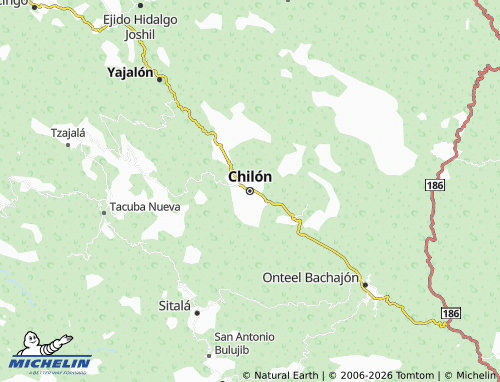 MICHELIN Chilón map - ViaMichelin