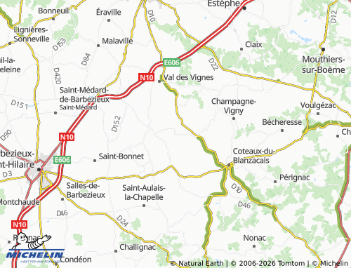 Mapa MICHELIN Aubeville - ViaMichelin