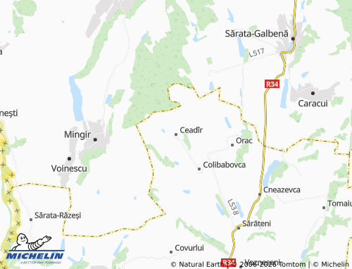 Mappa MICHELIN Ceadîr - ViaMichelin