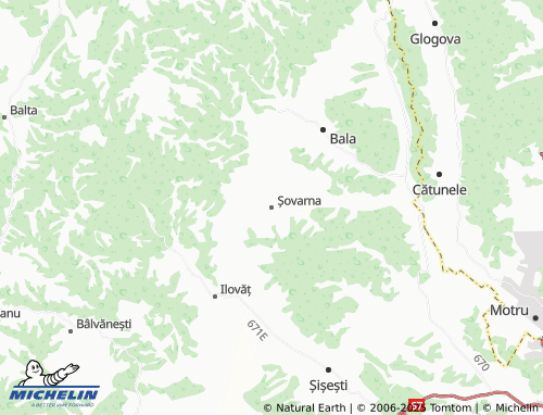 MICHELIN Șovarna map - ViaMichelin