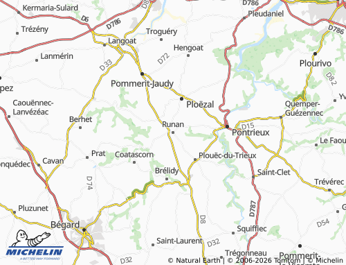 MICHELIN Runan map - ViaMichelin