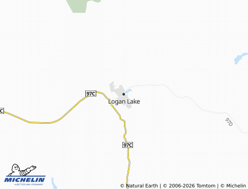 MICHELIN Logan Lake map - ViaMichelin