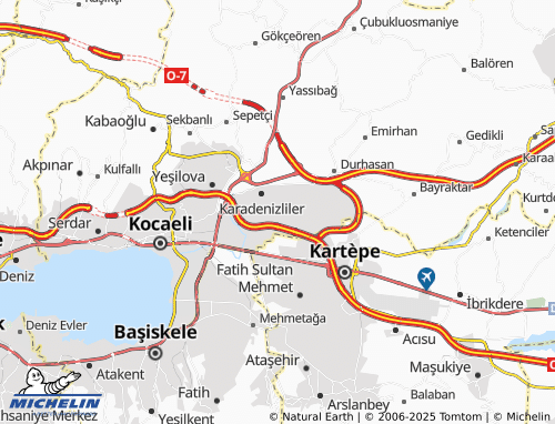 MICHELIN Alikahya Merkez map - ViaMichelin