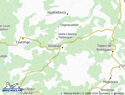 Mappa MICHELIN Zacapala - ViaMichelin