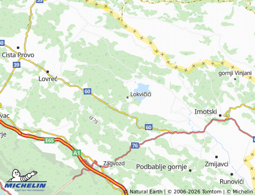 MICHELIN-Landkarte Lokvičići - ViaMichelin