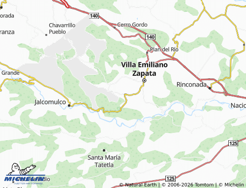 Mapa MICHELIN Chahuapan - ViaMichelin