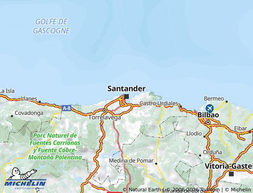 Mappa MICHELIN Cantabria - ViaMichelin