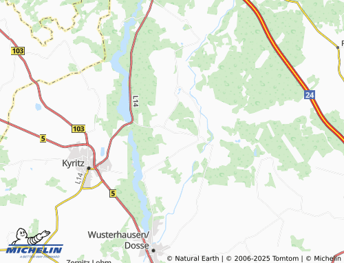 MICHELIN Sechzehneichen map - ViaMichelin
