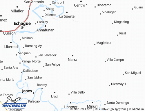 MICHELIN Narra map - ViaMichelin