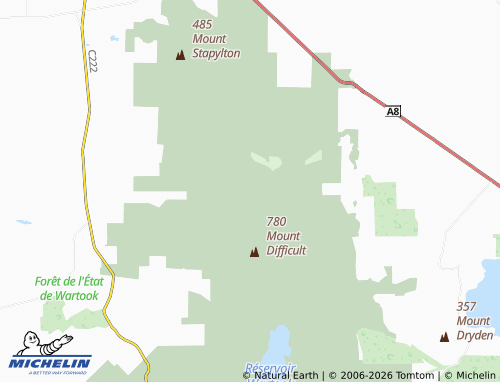 MICHELIN Roses Gap map - ViaMichelin