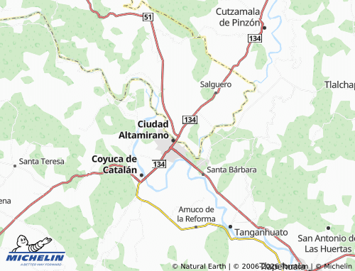 Mapa MICHELIN Vicente Riva Palacio - ViaMichelin