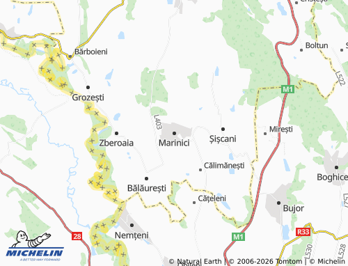 MICHELIN Marinici map - ViaMichelin