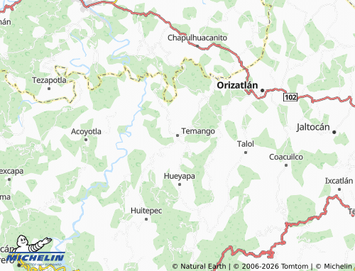 MICHELIN Temango map - ViaMichelin