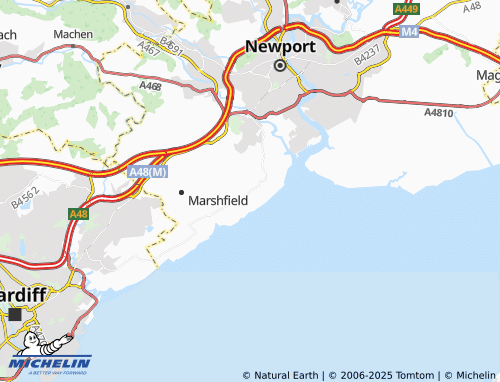Mapa MICHELIN Saint Brides Wentlooge - ViaMichelin