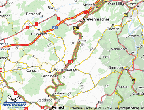 Mapa MICHELIN Ahn - ViaMichelin