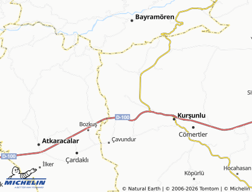 MICHELIN Yeşilöz map - ViaMichelin
