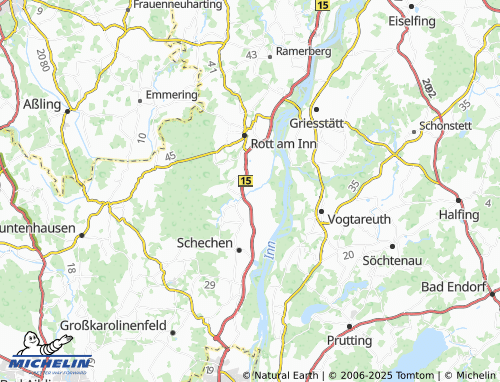 MICHELIN-Landkarte Oberwöhrn - ViaMichelin