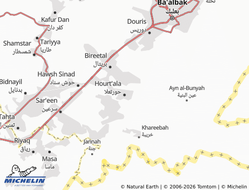Mapa MICHELIN Hourt'ala - ViaMichelin