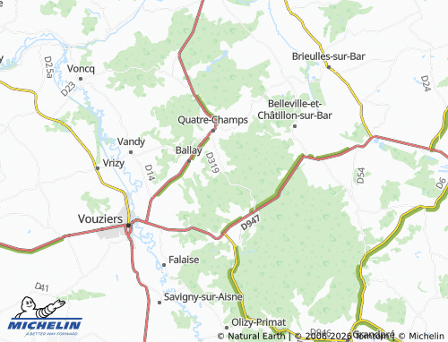 Mapa MICHELIN Toges - ViaMichelin