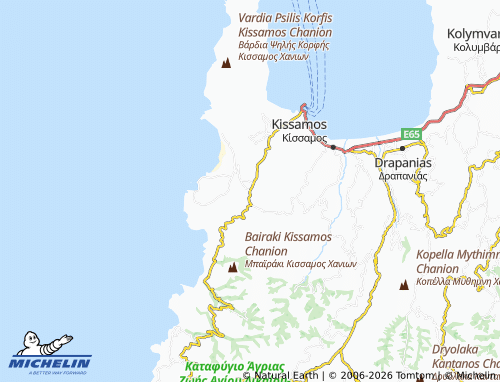 MICHELIN Platanos map - ViaMichelin