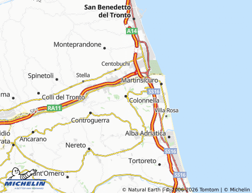 Mappa MICHELIN Colonnella - ViaMichelin