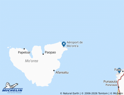 MICHELIN Mo'ore'a-Maiao map - ViaMichelin