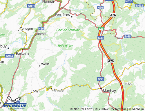MICHELIN Deux-Rys map - ViaMichelin