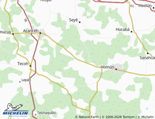 Carte MICHELIN Eknakán - ViaMichelin
