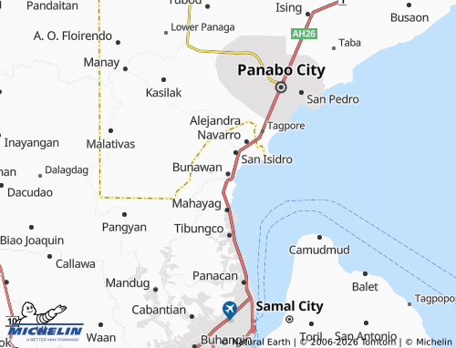 MICHELIN Bunawan map - ViaMichelin