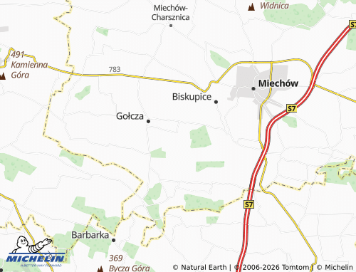 MICHELIN Krępa map - ViaMichelin