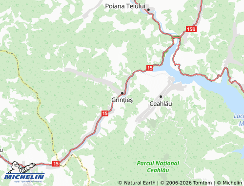 Carte MICHELIN Grințieș - ViaMichelin