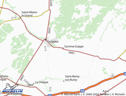 Mapa MICHELIN Somme-Suippe - ViaMichelin