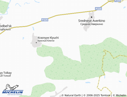 MICHELIN Bol'shaya Yega map - ViaMichelin