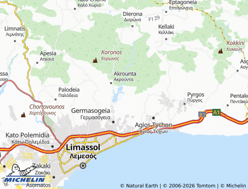 Mappa MICHELIN Foinikaria - ViaMichelin