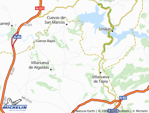 MICHELIN La Cañá map - ViaMichelin