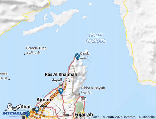 Carte MICHELIN Khasb - ViaMichelin