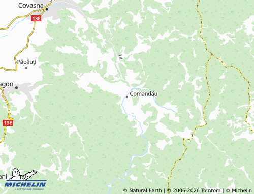 Mapa MICHELIN Comandău - ViaMichelin