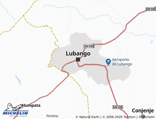 Kaart MICHELIN Lubango - ViaMichelin