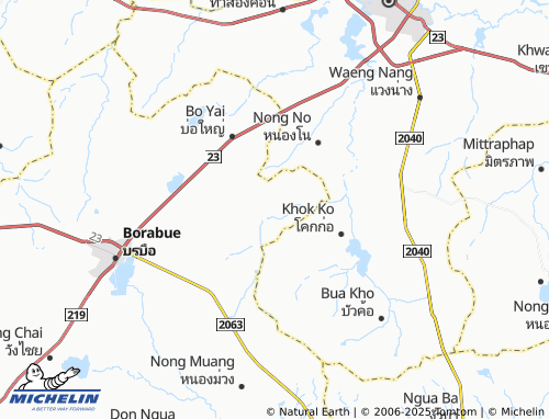 MICHELIN Nong Ko map - ViaMichelin