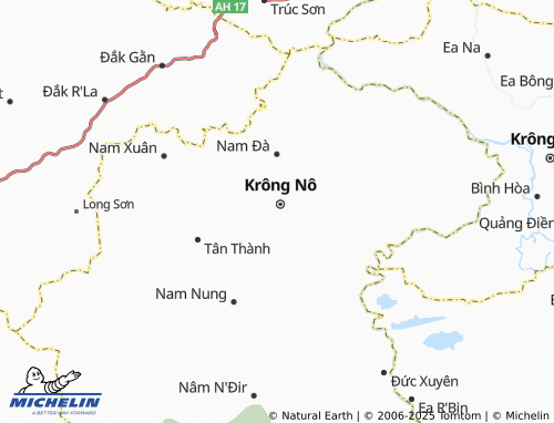 MICHELIN Đắk Drô map - ViaMichelin