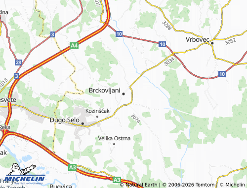 Mapa MICHELIN Brckovljani - ViaMichelin