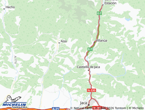 Mapa MICHELIN Borau - ViaMichelin