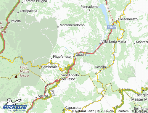 MICHELIN Quadri map - ViaMichelin