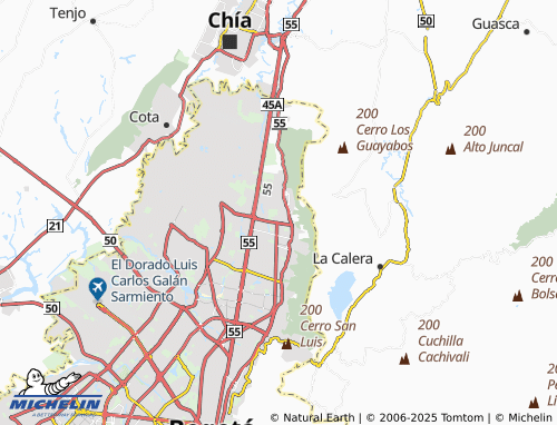 MICHELIN San José de Usaquén map - ViaMichelin